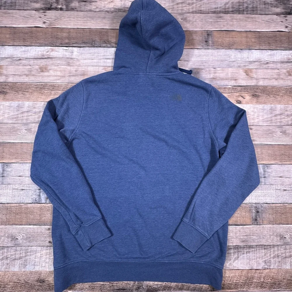 The North Face Mens XL Blue California Bear Graphic Pullover Hoodie‎ Sweatshirt